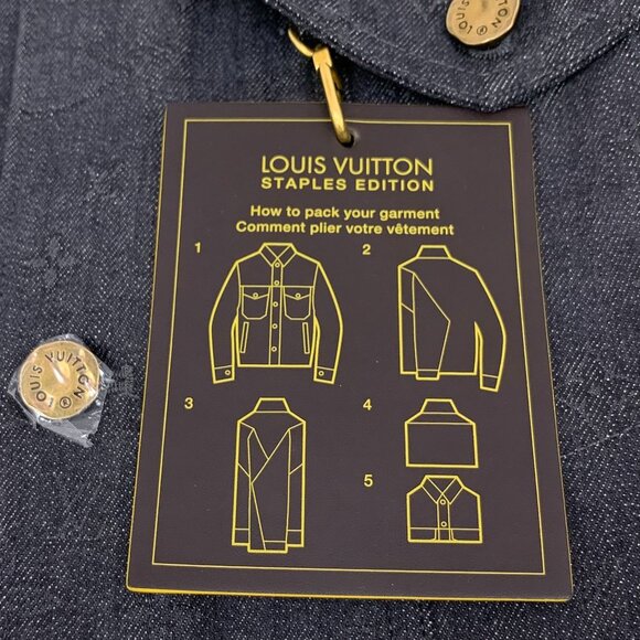 Louis Vuitton Limited Edition Monogram Denim Jacket Size EU 50 Made In Italy - Picture 7 of 8